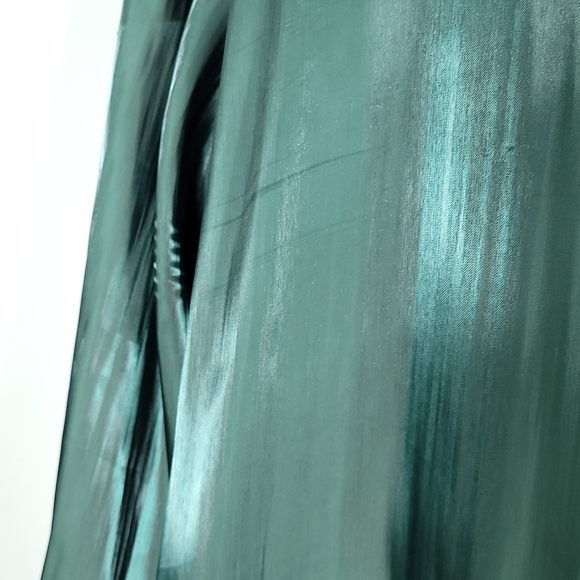 Anthropologie Silky Iridescent Buttondown Shirt Size Extra Large - Picture 9 of 14